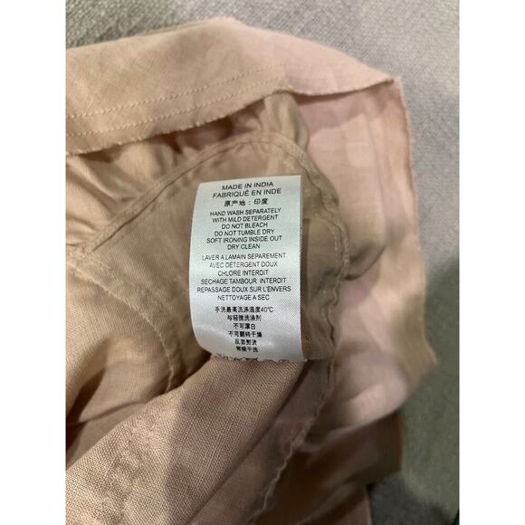 IRO Linen Cotton Blend Ruffled Side Zip Tiered Skirt Sz 42 US 10 - Picture 7 of 7